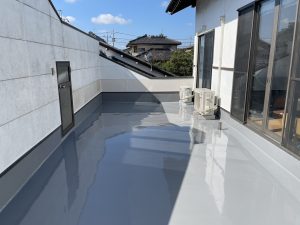 ベランダの雨漏り修理