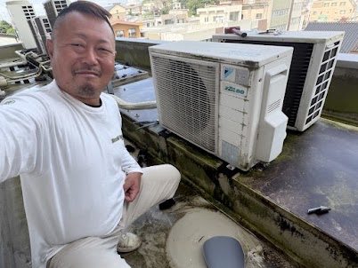【マンション屋上】塩ビシート防水の破れを熱風溶着で応急補修！